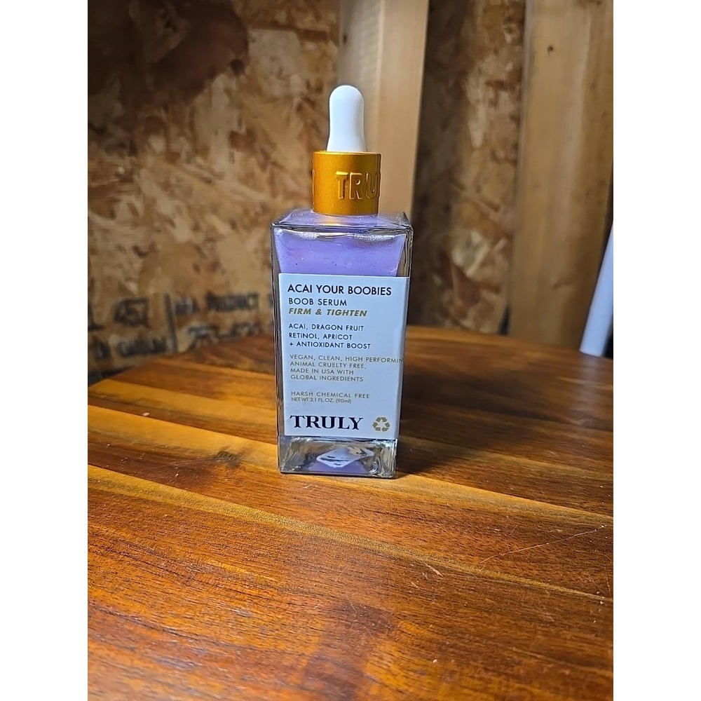 Truly Acai Your Boobies Firming Body Serum 3.1 oz Retinol Dragon Fruit NEW